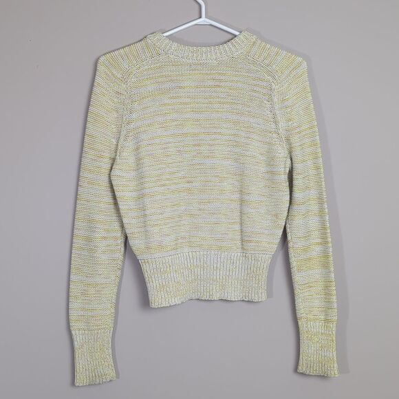 Uniqlo Yellow and White Crew Neck Sweater - Picture 6 of 6
